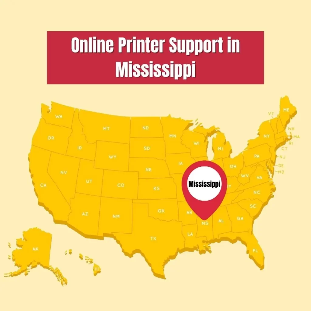 Online Printer Support Service in Mississippi