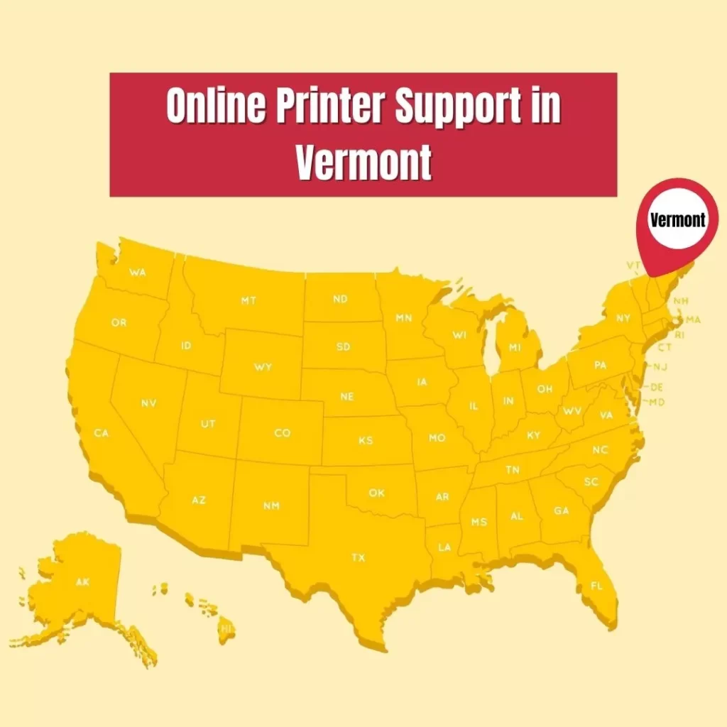 Online Printer Support Service in Vermont